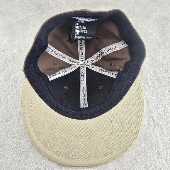 Vintage Billionaire Mafia Flex-fit Hat Brown One Size Streetwear Music Art - Picture 7 of 10
